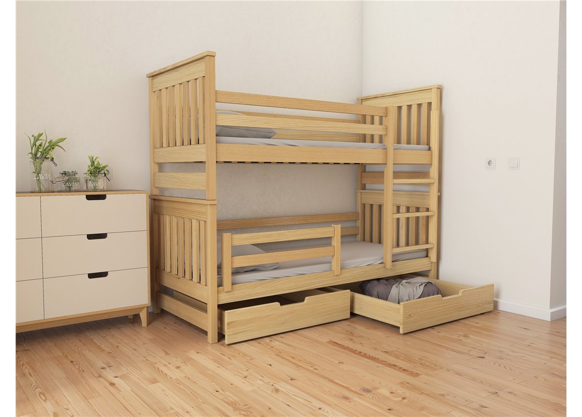 Кровать двухъярусная-трансформер Адель Duo (масcив) Луна 80x200