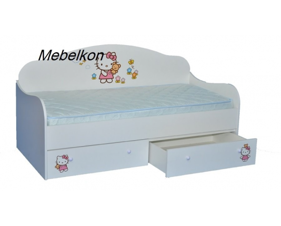 Кровать-диванчик Китти с бортиком MebelKon 80x160