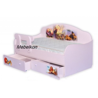 Кровать-диванчик Король Лев с бортиком MebelKon 80x190