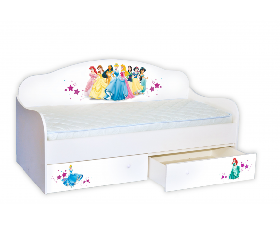 Кровать-диванчик Принцессы с бортиком MebelKon 80х190