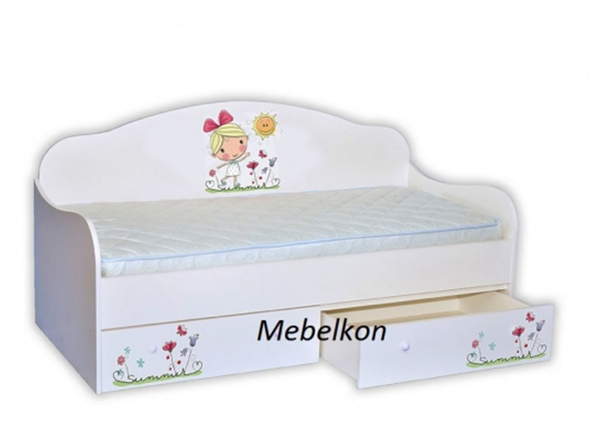 Кровать-диванчик "Лето с солнышком" MebelKon 80х170