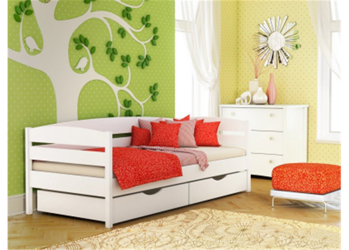 Кровать Нота Плюс 90х200 щит бука Эстелла