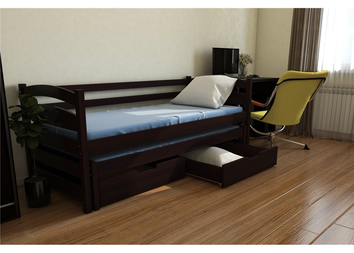 Кровать-диванчик Бонни с доп. спальным местом (масcив) Луна 90x190 