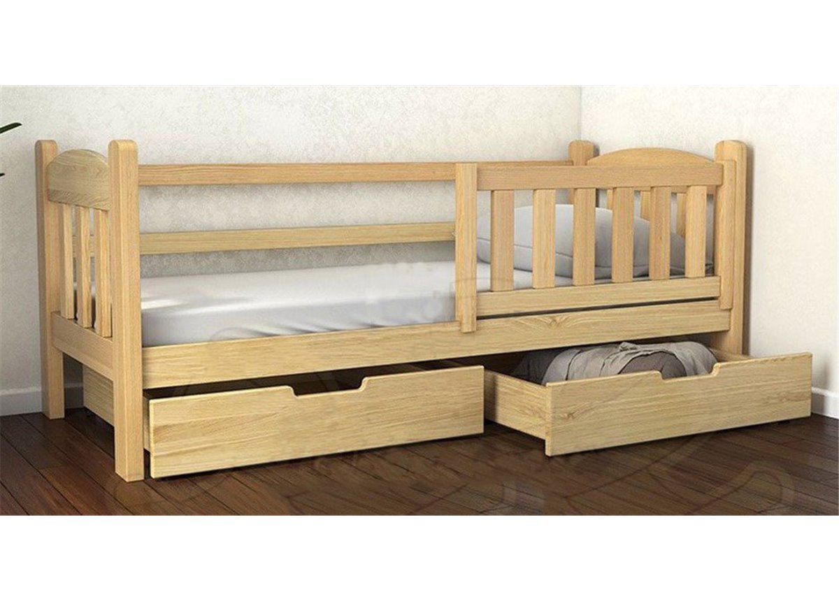 Кровать-диванчик Элии (масcив) Луна 80x160 натуральный бук