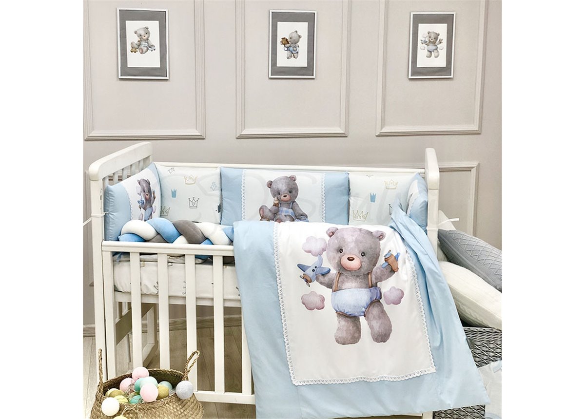 Комплект Kids toys Мишка голубой (6 предметов) Маленькая Соня