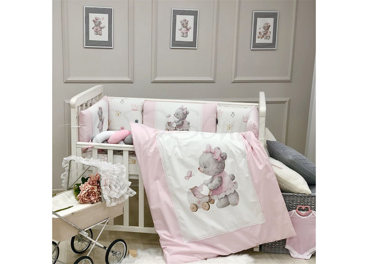 Комплект Kids toys Мишка розовый (6 предметов) Маленькая Соня