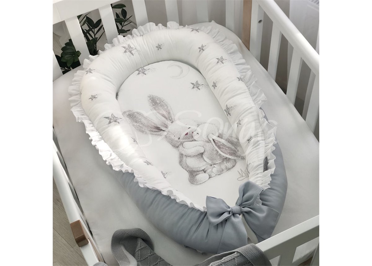 Кокон Magic Зайка Маленькая Соня 65х30 серебро