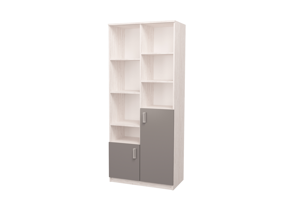 Шкаф двойной Junior Аляска/Графит MebelKon