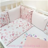 Комплект Baby Design Бабочки розовый (6 предметов) Маленькая Соня