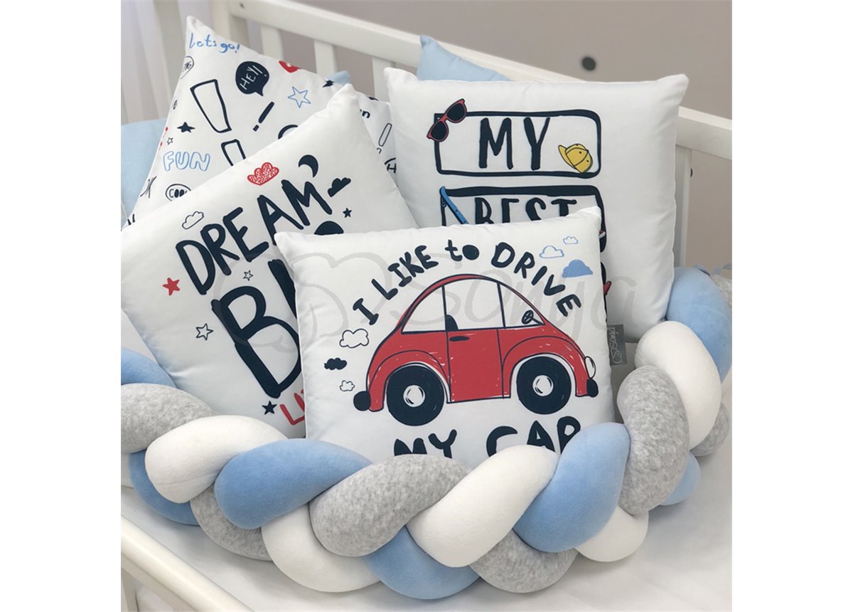 Бортики Art Design + Коса + простынь Машинки Маленькая Соня