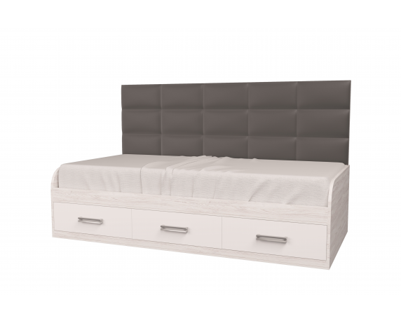 Кровать Элли Аляска/Белый 120x190 MebelKon