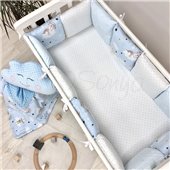 Бортики Baby Design Коты в облаках голубой Маленькая Соня