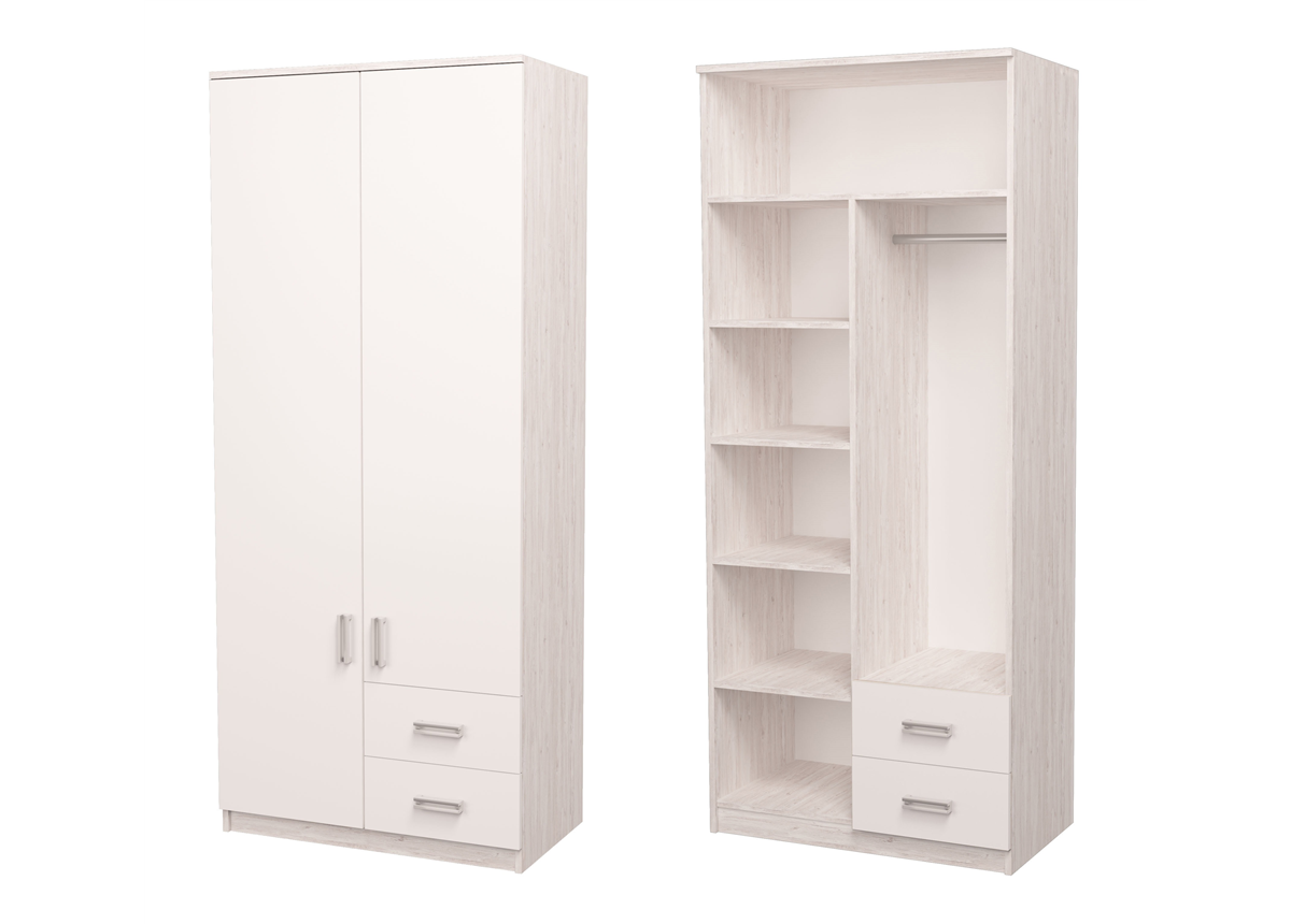 Шкаф Junior Аляска/Белый 211x100x50 MebelKon