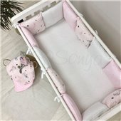 Бортики Baby Design Коты в облаках розовый Маленькая Соня