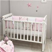 Бортики Baby Design Коты в облаках розовый Маленькая Соня