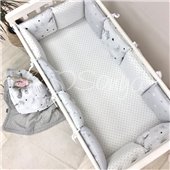 Бортики Baby Design Коты в облаках серый Маленькая Соня