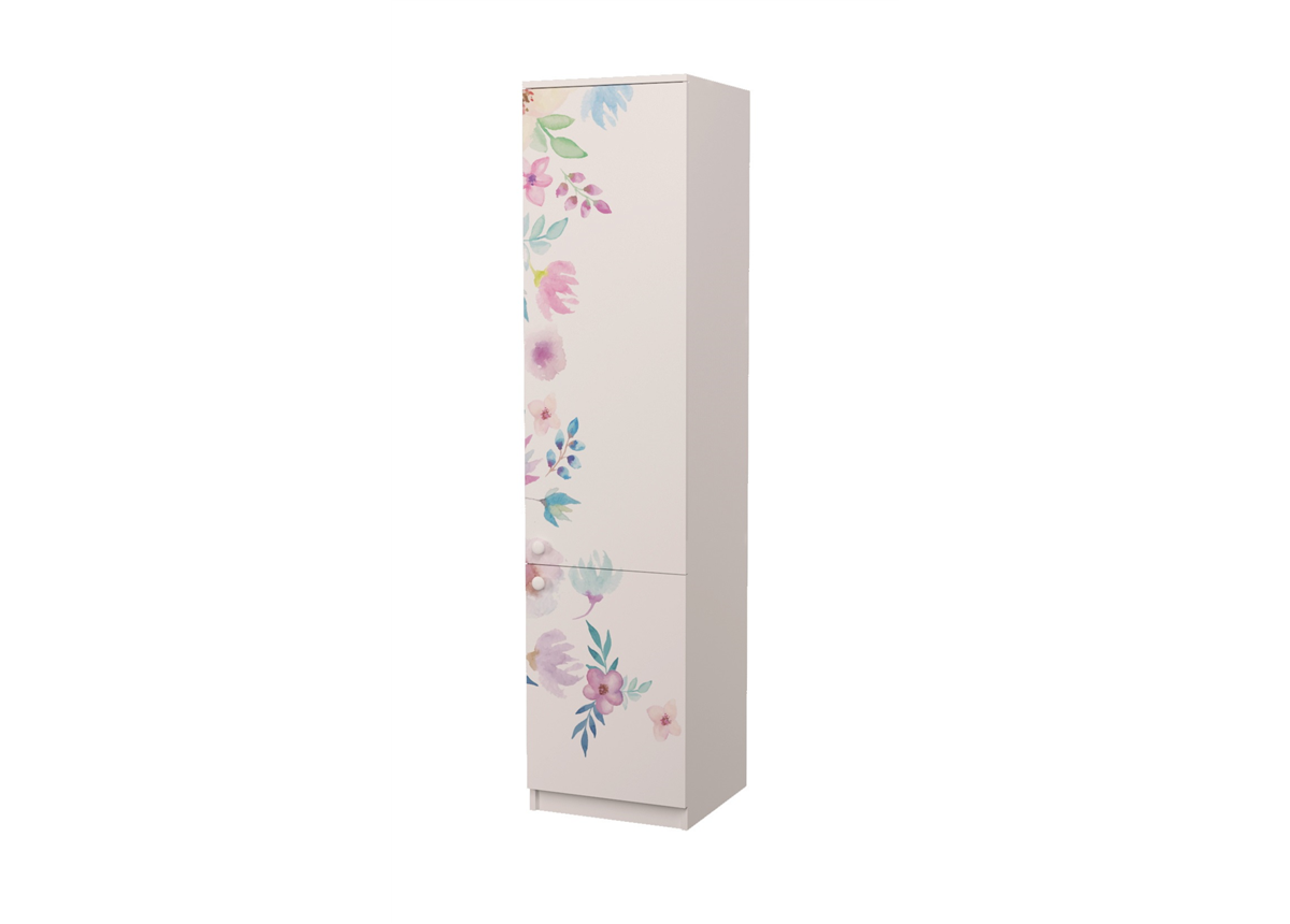 Стеллаж (высокий фасад) Цветы Mebelkon 211x45x50