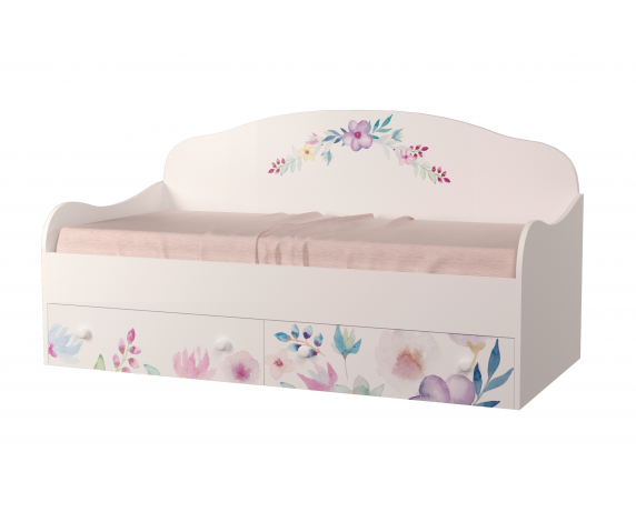 Кровать-диванчик Цветы MebelKon 80x160