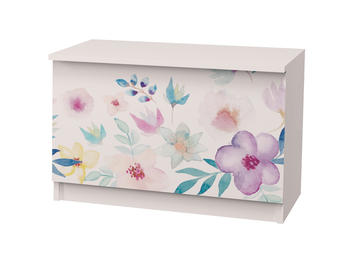 Ящик для игрушек 50x65x45 Цветы MebelKon