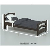 Кровать Барни (масcив) Луна 80x190/200