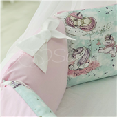 Комплект Shine Единорог розовый (6 предметов) для круглых кроваток Маленькая Соня