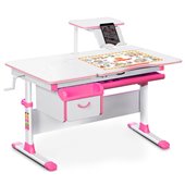 Детский стол (стол+ящик+надстройка) Evo-40 розовый Evo-kids