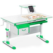 Детский стол (стол+ящик+надстройка) Evo-40 зелёный Evo-kids