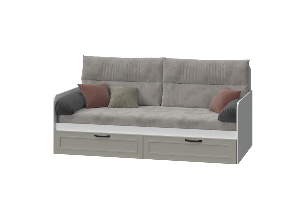 Кровать-диванчик с мягкой частью FR-L-010 Frame Эдисан