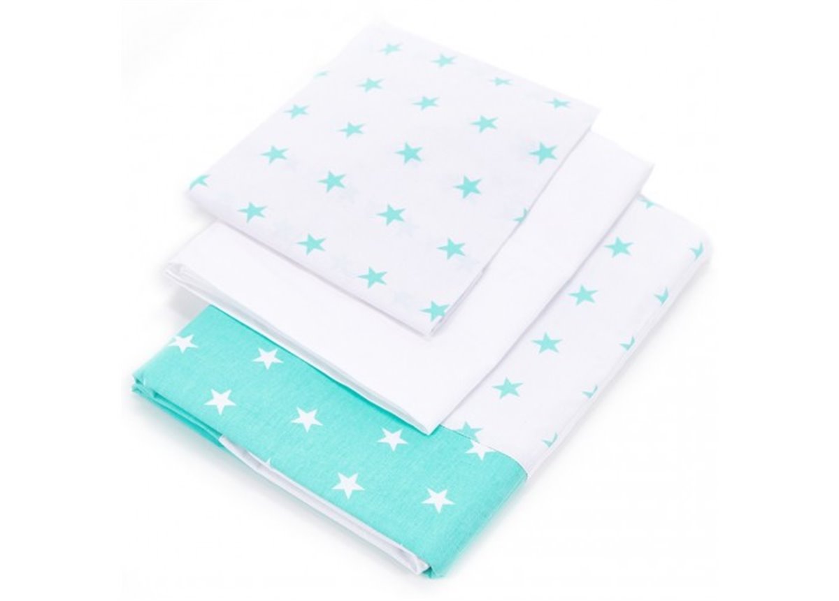 Сменный постельный комплект Veres Smiling Animals Мятный (3 предмета)