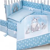 Сменный постельный комплект Veres Summer Bunny голубой (3 предмета)