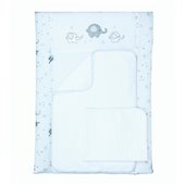 Пеленальный матрас Elephant Голубой 50x70 Veres