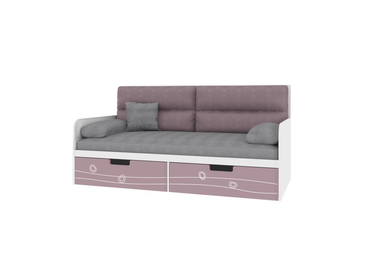Кровать-диванчик с мягкой частью TR-L-010 Rose Эдисан