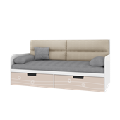 Кровать-диванчик с мягкой частью TR-L-010 Rose Эдисан