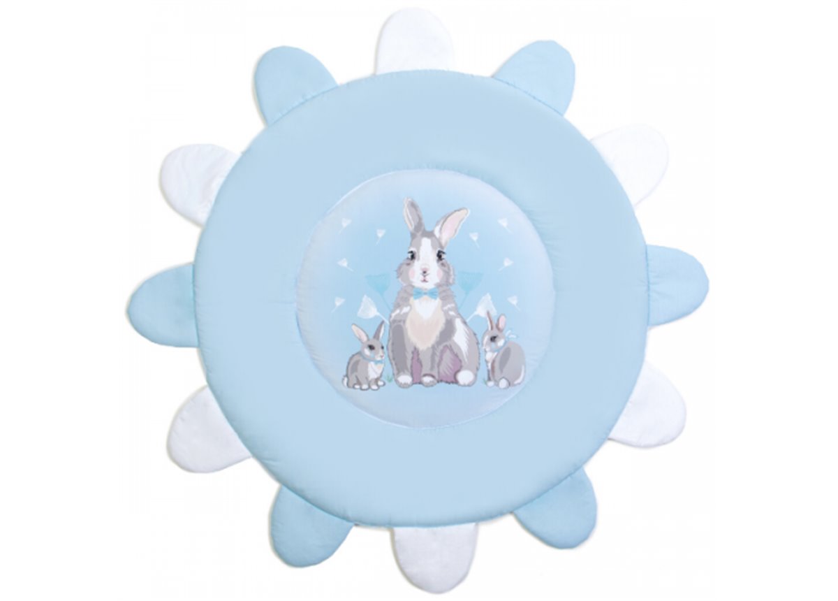 Коврик игровой Summer Bunny голубой 92х92 Veres