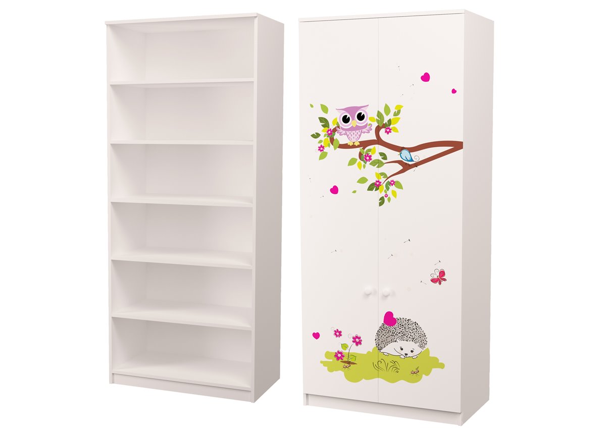 Шкаф для белья Совушки 211x80x50 MebelKon