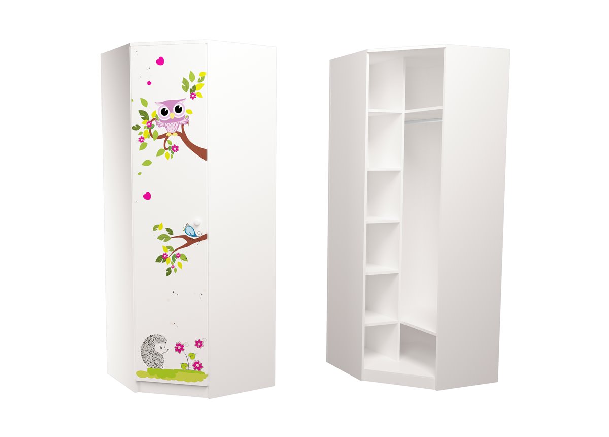 Шкаф трапеция Совушки MebelKon