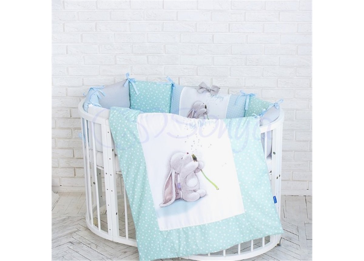 Комплект Akvarel Одуванчик (6 предметов) для круглых кроваток Маленькая Соня