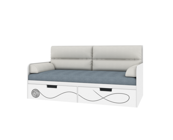 Кровать-диванчик с мягкой частью KS-L-010 Cats Эдисан