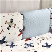 Комплект Baby Design Аэроплан (6 предметов) для круглых кроваток Маленькая Соня