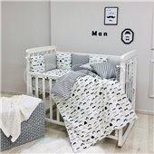 Комплект Baby Design Усы (6 предметов) для круглых кроваток Маленькая Соня