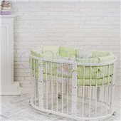 Комплект Baby Design № 27 Малыши в шапочках (6 предметов) для круглых кроваток Маленькая Соня