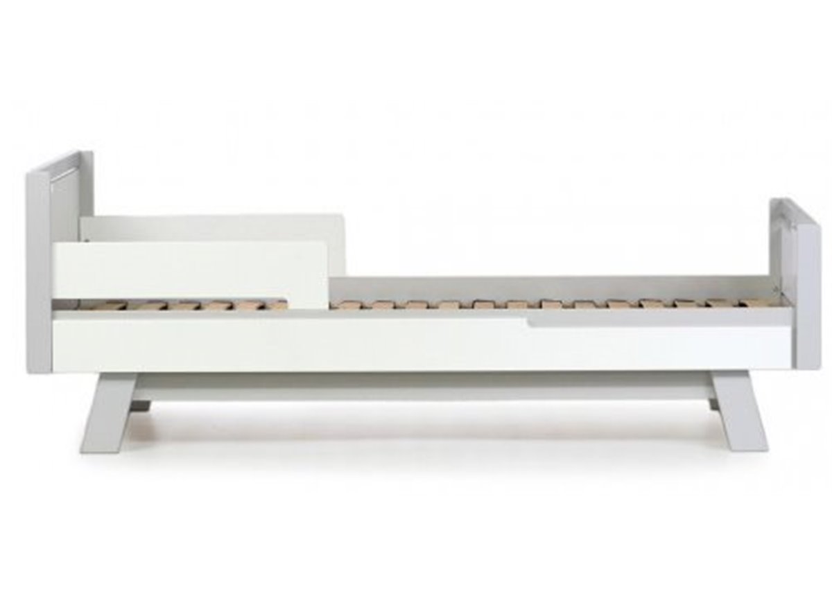 Кровать подростковая Manhattan Верес 80х190 бело-серая