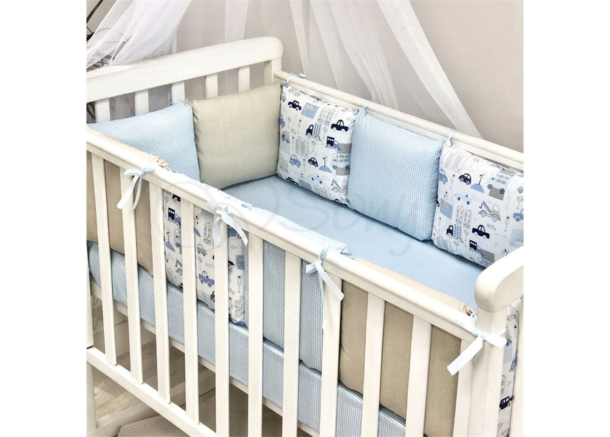 Бортики Baby Design City + простынь Маленькая Соня