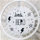 Простынь на резинке для круглых кроваток Litlle Hero Маленькая Соня 70x70