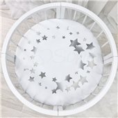 Простынь на резинке для круглых кроваток Созвездие  Маленькая Соня 70x70