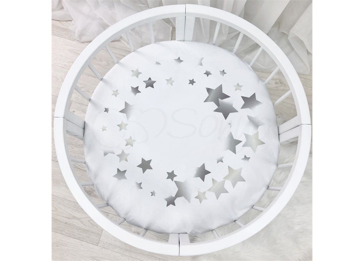 Простынь на резинке для круглых кроваток Созвездие  Маленькая Соня 70x70