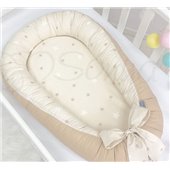 Кокон Baby Design Звезды на шоколадном Маленькая Соня 65x30