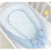 Кокон Baby Design Звезды на голубом Маленькая Соня 65x30