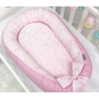 Кокон Baby Design Звезды на розовом Маленькая Соня 90x65