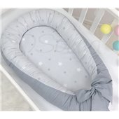 Кокон Baby Design Звезды на сером Маленькая Соня 65x30